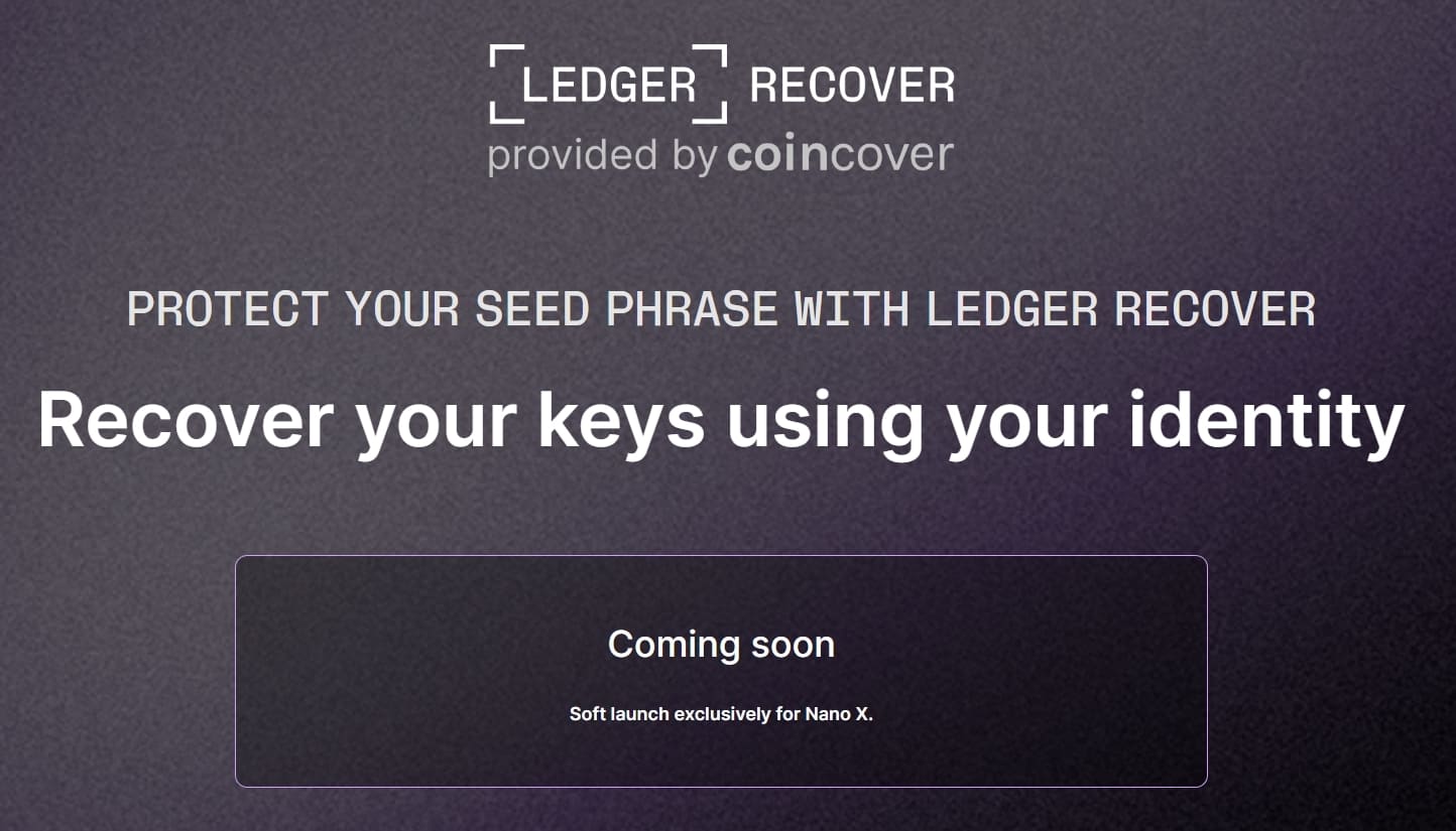 ledger recover